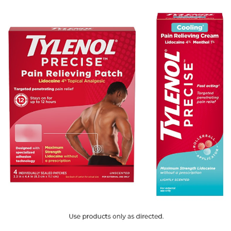 Save $3.50 on any ONE (1) Tylenol&reg; Precise&reg; Pain Relieving Patches or Cream Products