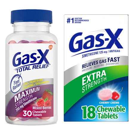 Save $1.50 on any ONE (1) Gas-X Product 18ct or Larger