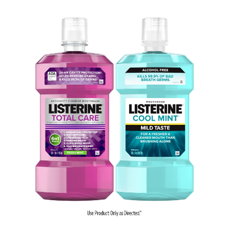 Save $1.00 on any ONE (1) LISTERINE&reg; Mouthwash product, POCKETPAKS&reg; product, POCKETMIST&reg; product, or single use liquid packs