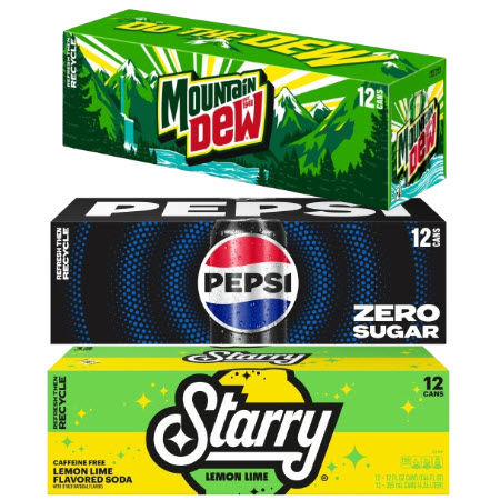 SAVE $2.00 ON ANY ONE (1) 12OZ 12PK PEPSI, MOUNTAIN DEW, STARRY OR MUG