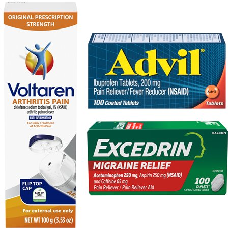 Save $5.00 when you spend $25.00 on Advil, Excedrin, or Voltaren Products