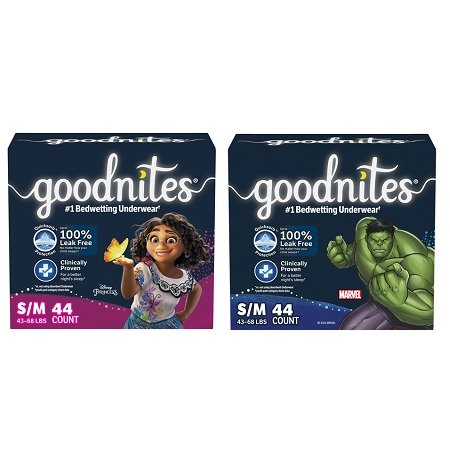 Save $3.00 on ONE (1) package of Goodnites® (7 ct. or higher, not valid on Trial Packs)
