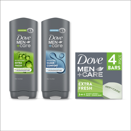 Save $3.00 on any ONE (1) Dove Men+Care Body Wash 18oz+ (incl. Plant Powered varieties) or Bars 4ct+