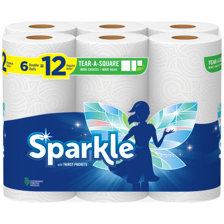 Save $0.50 on any ONE (1) package of Sparkle&reg;  Paper Towels any size