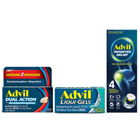Save $2.00 on any ONE (1) Adult Advil, Advil PM or Advil Targeted Relief (excludes trial & travel sizes)