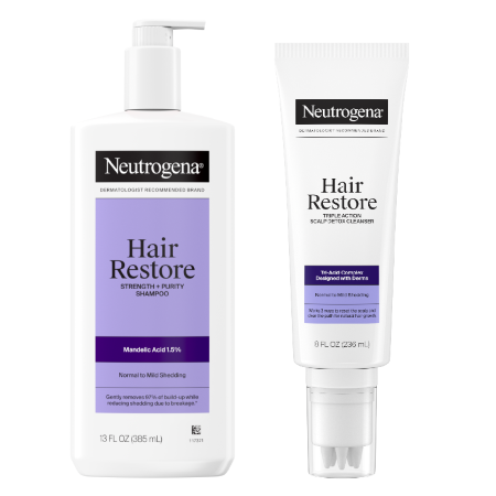Save $6.00 on any TWO (2) Neutrogena&reg; Hair Restore Shampoos, Conditioners, or Cleansers