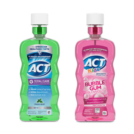 Save $1.00 on any ONE (1) ACT&reg; Product (excluding Kids Toothpaste and travel/ trial size)