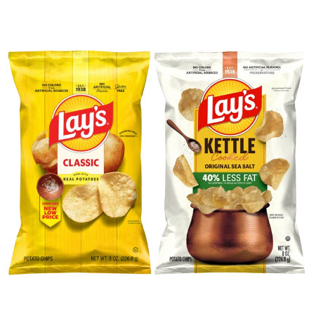 Save $1.79 on any ONE (1) Lays XL 4.75 - 8oz or Lays Kettle Cooked 7.75-8 oz