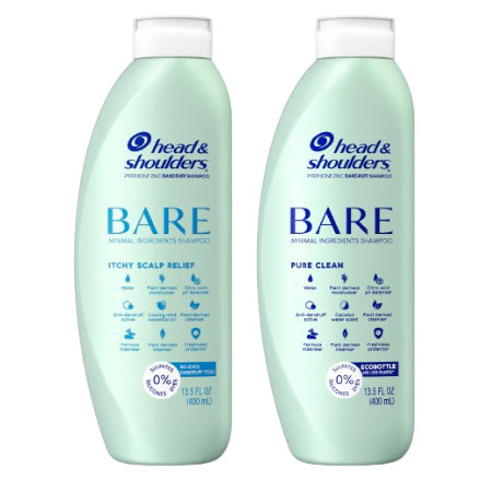 Save $3.00 on any ONE (1) Head & Shoulders BARE Shampoo 13.5 oz (excludes trial/travel size)