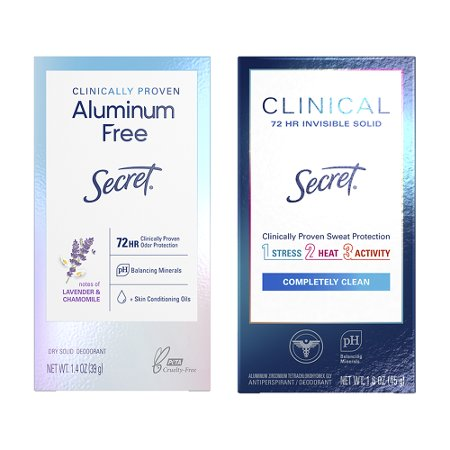 Save $2.00 on ONE Secret Clinical Antiperspirant / Deodorant (excludes sprays and trial/travel size).