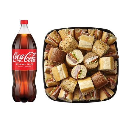 Save $5.00 on any ONE (1) Publix Medium Sub Platter AND any TWO (2) Coca-Cola Brand 2-L Products (combined purchase required)