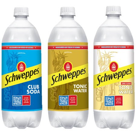 Buy any ONE (1) Schweppes (Reg. or Zero Sugar) 1-liter bottle and Get ONE FREE