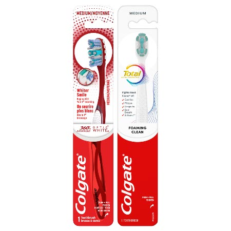 Save $3.00 on any TWO (2) Colgate 360&deg;, Total, Gum Health, Expert or Optic White Manual Toothbrushes