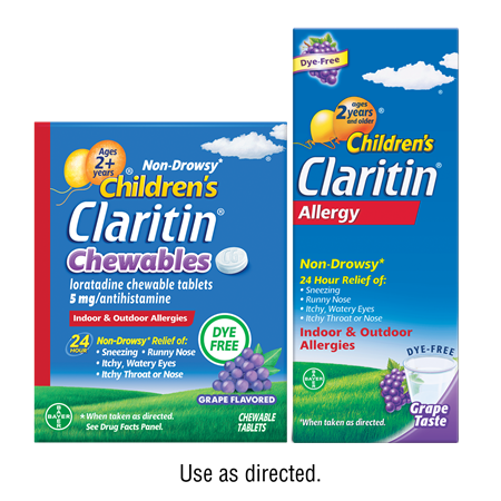 Save $5.00 on any ONE (1) Non-Drowsy Children's Claritin&reg; Chewables 20ct or larger or Syrup 8oz (excludes Adult Claritin&reg;)
