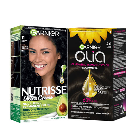 Save $5.00 on any TWO (2) Garnier&reg; Nutrisse&reg; or Olia&reg; haircolor products