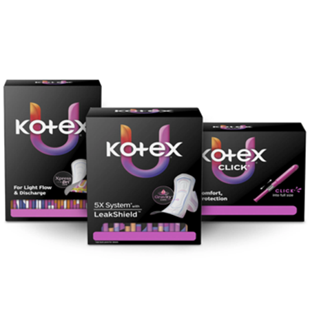 Save $1.00 on any ONE (1) Select Kotex&reg; Pads, Liners or U by Kotex&reg; Tampons