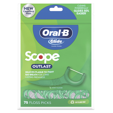 Save $1.00 on ONE Oral-B Glide Manual Floss OR Oral-B Expanding Floss OR Oral-B Glide Floss Picks OR Satin Floss (Excludes Essential Floss, Oral-B Fre