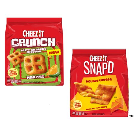 Save $1.00 on any ONE (1) Cheez-It&reg; Crunch or Cheez-It&reg; Snap'd&reg; Baked, Not Fried, Chips