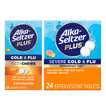 Save $3.00 on any ONE (1) Alka-Seltzer Plus® or Alka-Seltzer Plus® FizzyChews 24 ct or larger
