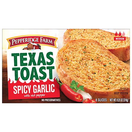 Save $1.00 on any ONE (1) Pepperidge Farm&reg; Texas Toast Spicy Garlic with Red Pepper, 11.5 oz