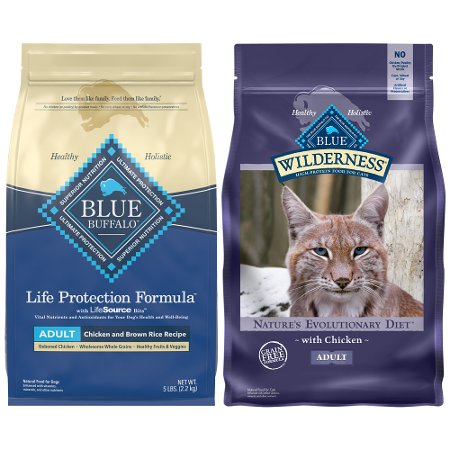 Save $5.00 when you buy any TWO (2) bags of BLUE Dry Dog or Cat Food