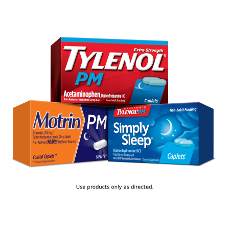 Save $2.00 on any ONE (1) Adult TYLENOL&reg; PM, SIMPLY SLEEP&reg;, or MOTRIN&reg; PM Product (excludes travel & trial sizes)