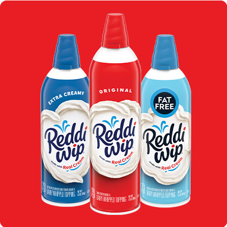 Save $1.50 on any ONE (1) Reddi-wip&reg; Dairy Whipped Topping 13 oz or Coconut Non-Dairy Whipped Topping 6 oz
