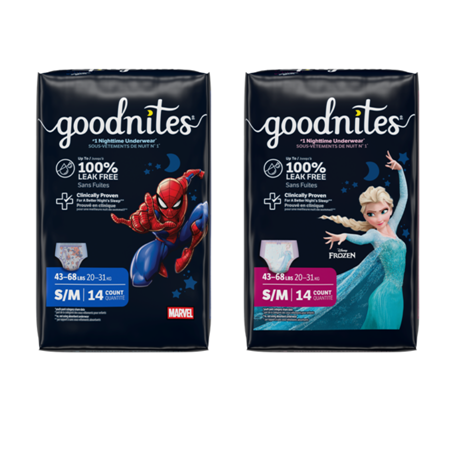 Save $1.00 on any ONE (1) pack of Bagged Goodnites&reg; Youth Pants (Valid only on 8-15ct packs)