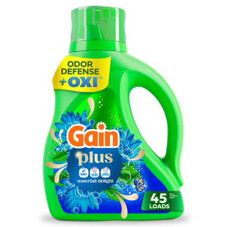 Save $4.00 on ONE Gain Plus Liquid Laundry Detergent 60 oz (excludes Gain Rinse, Gain Flings, Gain Liquid Fabric Softeners, Gain Fireworks, Gain Sheet