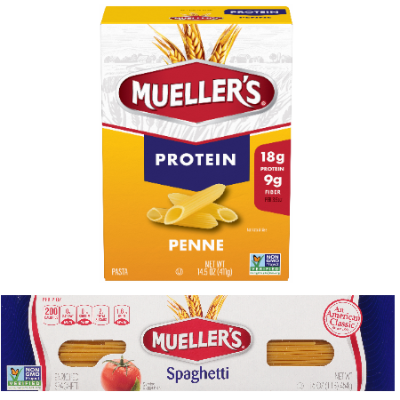 Save $0.50 on any TWO (2) Mueller's&reg; Pasta Boxes