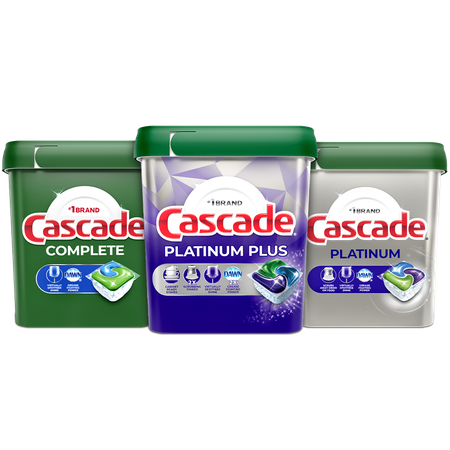 Save $2.00 on ONE Cascade ActionPacs Dishwasher Detergent Tubs OR ONE Platinum Plus 22 ct Bag (excludes Cascade Action Pacs52ct or larger and trial/tr