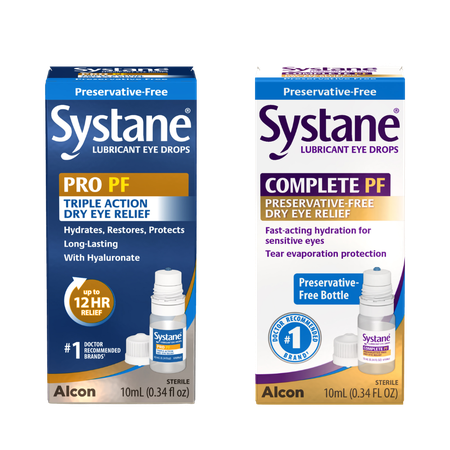 Save $3 on any ONE (1) SYSTANE&reg; PRO or SYSTANE&reg; COMPLETE Preservative-Free Lubricant Eye Drops