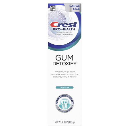 Save $5.00 on TWO Crest Gum Detoxify, Enamel Repair & Gum, Gum Restore, Sensitivity & Gum, Gum & Bacteria Shield, Breath Purify & Gum, Gum Rescue, or