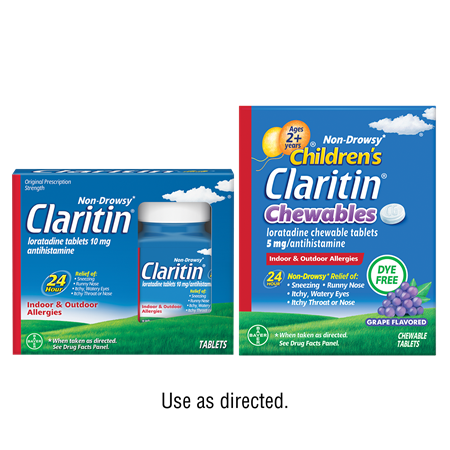 Save $10.00 on any ONE (1) Non-Drowsy Claritin&reg; or Children's Claritin&reg; 56ct or larger