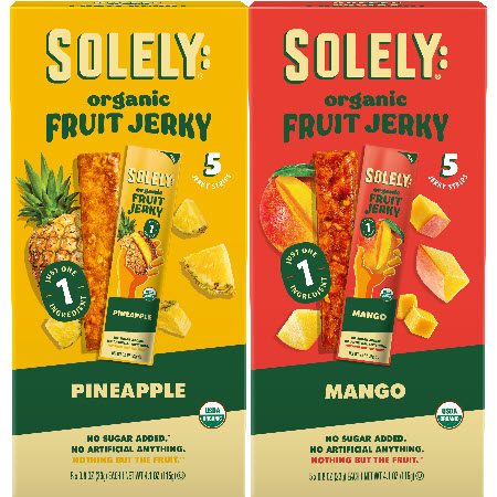 Save $2.00 on any ONE (1) Solely Organic Fruit Jerky, 5ct