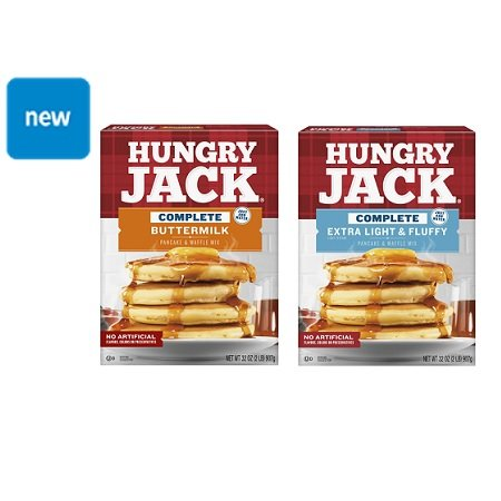Save $1.00 on TWO (2) Hungry Jack Complete Pancake & Waffle Mixes