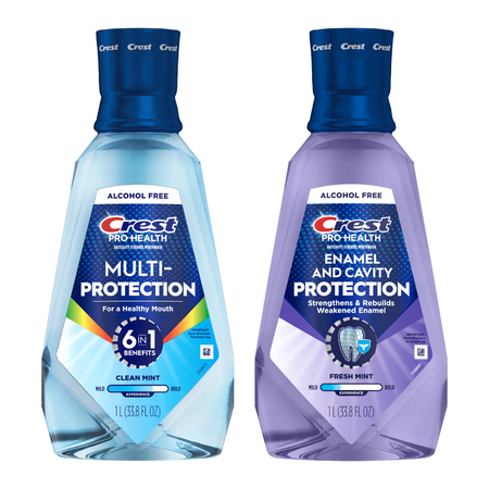 Save $1.00 on ONE Crest Mouthwash 473mL (16 oz) or larger (excludes Scope, 3DWhite, Pro-Health Extra Whitening, Gum Detoxify, Gum Restore, Clinical De