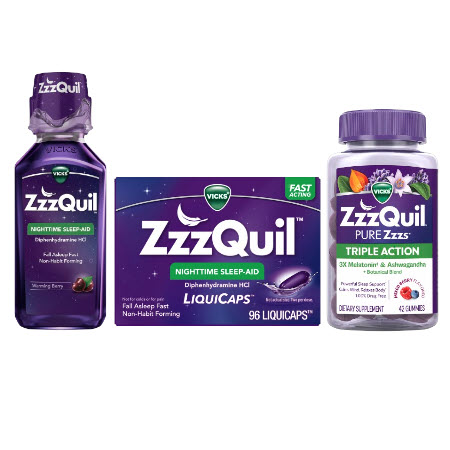 Save $2.00 on any ONE (1) Vicks ZzzQuil or Pure ZZZs Sleep Aid Supplement 12-24 oz or 42-48 ct