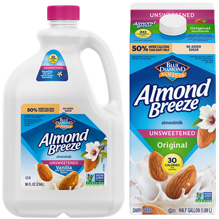 Save $1.00 on any ONE (1) Almond Breeze Almondmilk 64oz or 96oz
