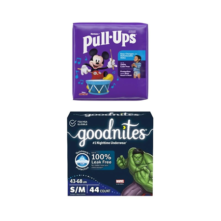 Save $1.50 on any ONE (1) pack of Pull-Ups&reg; Training Pants, Night*Time&trade; or Goodnites&reg; Youth Pants