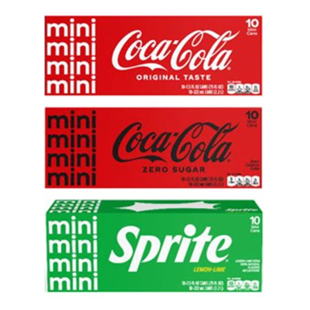 Buy TWO (2) 10-Pk Coca-Cola Mini Cans, Get ONE (1) FREE