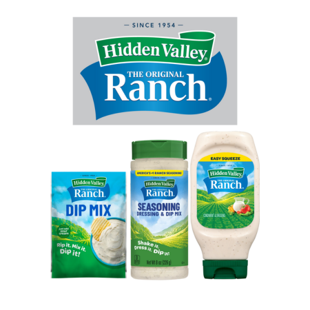 Save $0.50 on any ONE (1) Hidden Valley&reg; Ranch Bottle, Seasonings or Dry Dip Mix, any variety