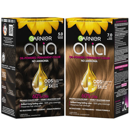 Save $6.00 on any TWO (2) Garnier&reg; Olia&reg; haircolor products