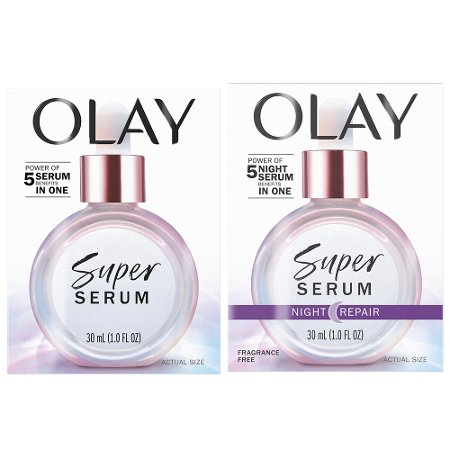 Save $5.00 on ONE Olay Super Serum 1.0z or larger (excludes body wash, body lotion and mini/trial/travel size).