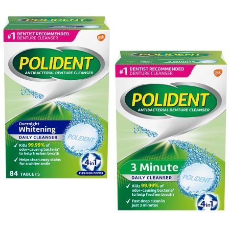 Save $2.50 on Polident denture cleanser tablets