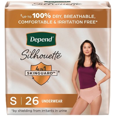 $2 off Depend silhouette & real fit postpartum underwear for women