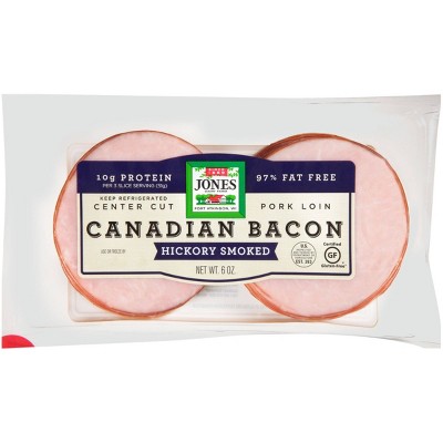 20% off 6-oz. Jones dairy farms canadian bacon