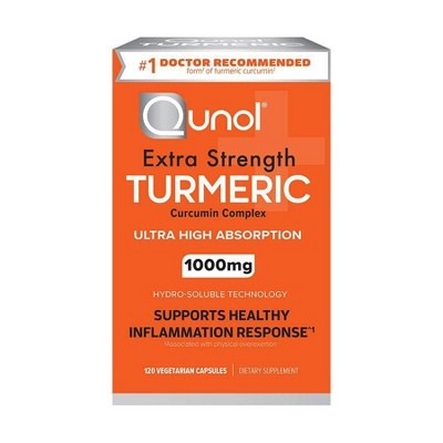 Save $4 on 120-ct. Qunol extra strength turmeric 1000mg capsules