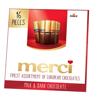 20% off 16-ct. 7-oz. Merci finest assortment of european chocolates, candy gift box