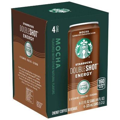 20% off 11-fl oz. 4-pk. Starbucks doubleshot energy vanilla & mocha